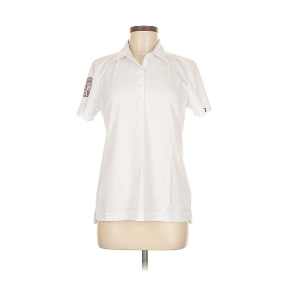 Travis Mathew Chicago Booth Golf Club Polo Shirt White Medium NWT - Picture 1 of 9